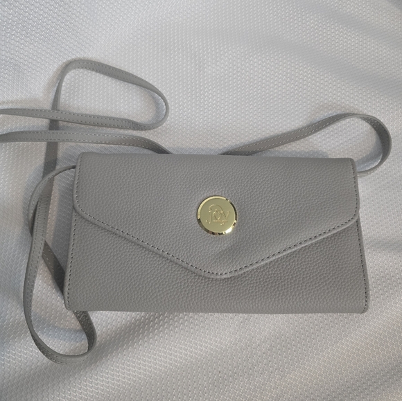 Joy Mangano Handbags - 👜Joy Mangano Gray Crossbody Wallet